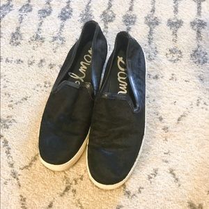 Sam Edelman faux black hair slip on